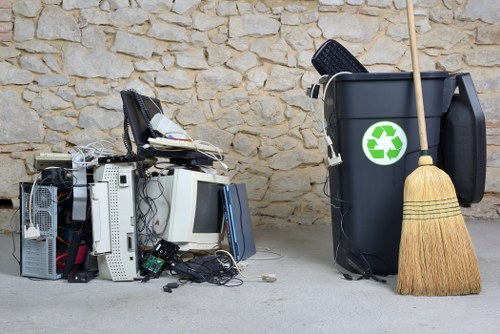 Professional flat clearance team at work in Muswell Hill